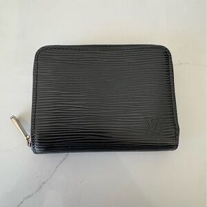Louis Vuitton Black Epi Leather Zip Wallet